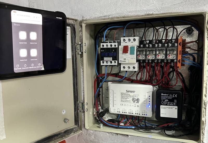 Control de riego desde la tablet