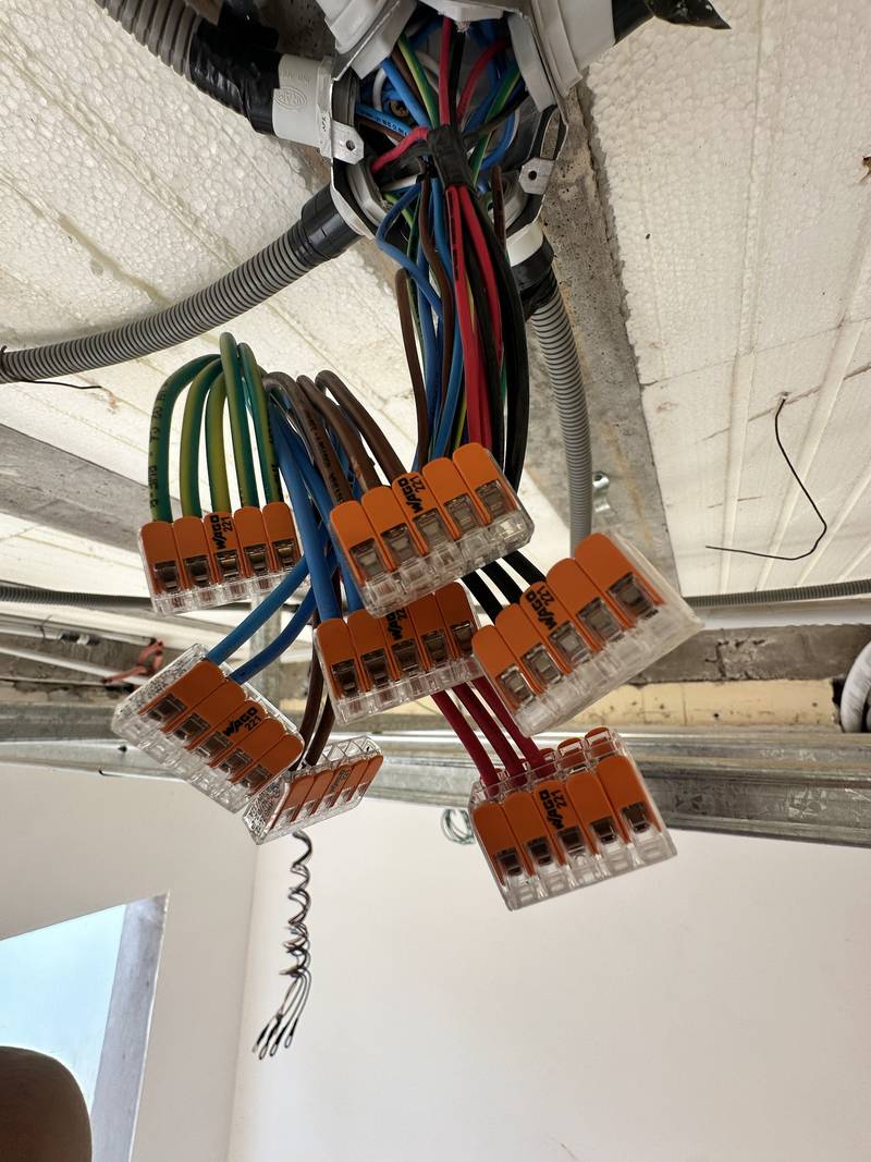Empalmes con conectores ordenados